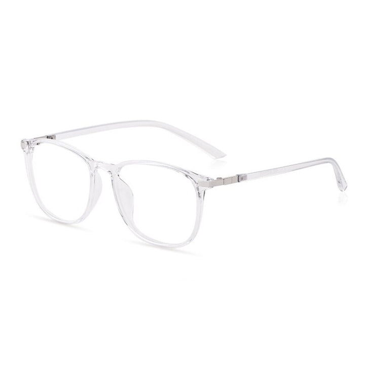 Hotony Women's Full Rim Square Acetate Frame Eyeglasses 6621 Full Rim Hotony white