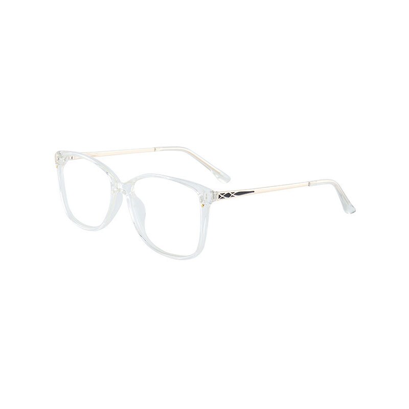 Hotony Women's Full Rim TR 90 Resin Square Frame Eyeglasses 7034 Full Rim Hotony white