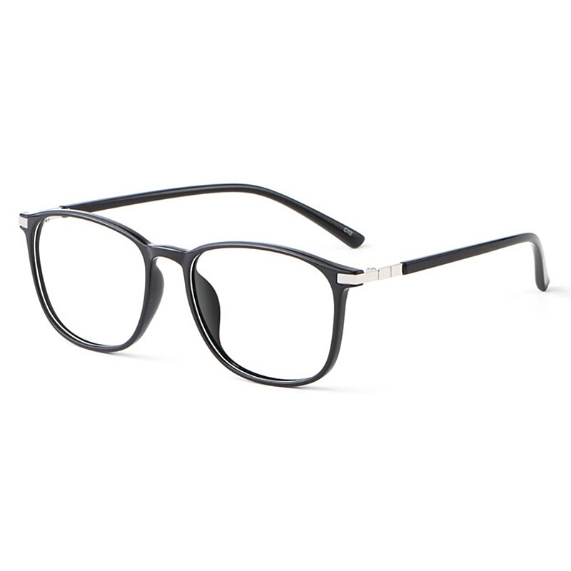 Yimaruili Unisex Full Rim TR 90 Resin Round Frame Eyeglasses 6621 Full Rim Yimaruili Eyeglasses Black