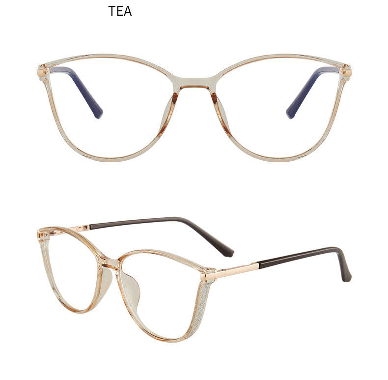 Hotony Women's Full Rim TR 90 Resin Cat Eye Frame Eyeglasses 7041 Full Rim Hotony