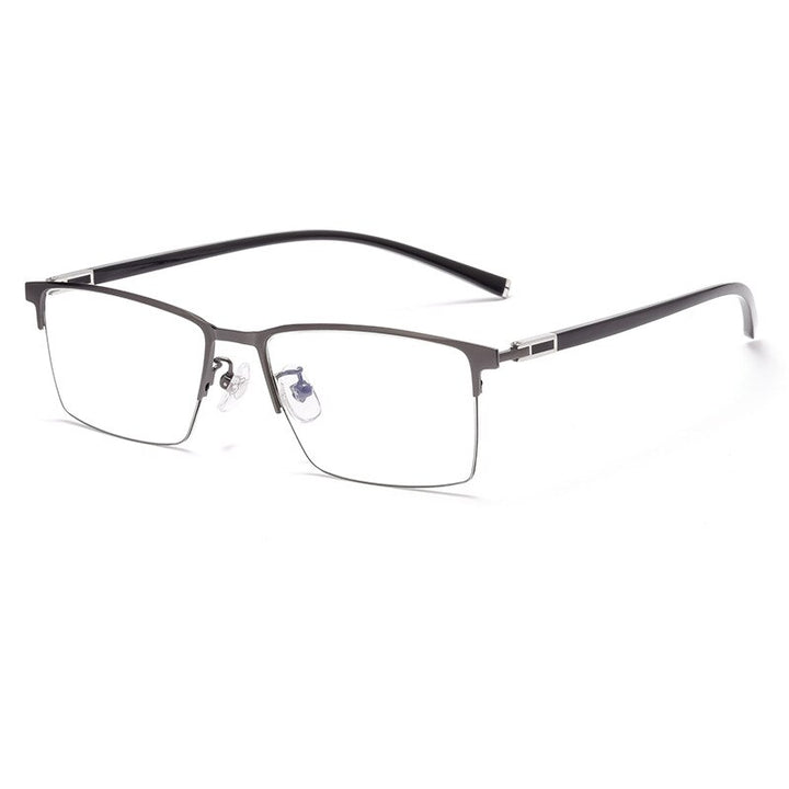 Yimaruili Men's Full Rim Titanium Alloy Frame Eyeglasses  P9832 Full Rim Yimaruili Eyeglasses Gun
