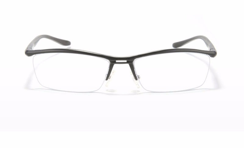 Hdcrafter Unisex Semi Rim Rectangle Titanium Frame Eyeglasses Lv130 Semi Rim Hdcrafter Eyeglasses