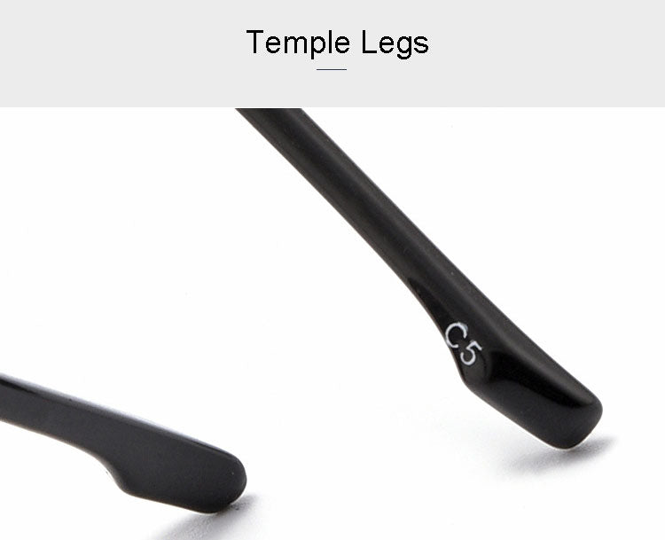 Hotony Unisex Full Rim Polygon Alloy Frame Spring Hinge Eyeglasses D879 Full Rim Hotony