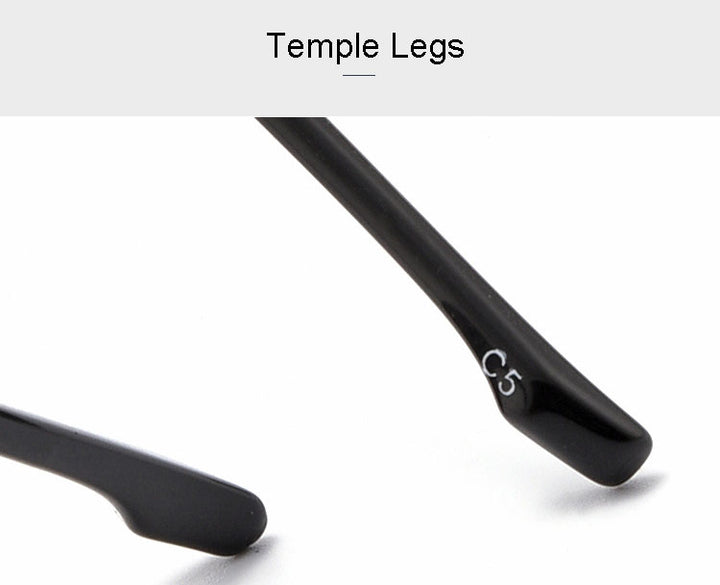 Hotony Unisex Full Rim Polygon Alloy Frame Spring Hinge Eyeglasses D879 Full Rim Hotony