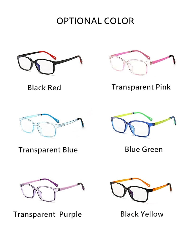 Yimaruili Unisex Children's Full Rim Silicone Frame Eyeglasses F1817 Full Rim Yimaruili Eyeglasses