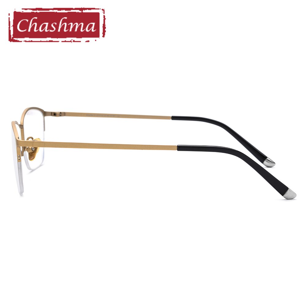 Chashma Men's Semi Rim Square Titanium Eyeglasses 18502 Full Rim Chashma