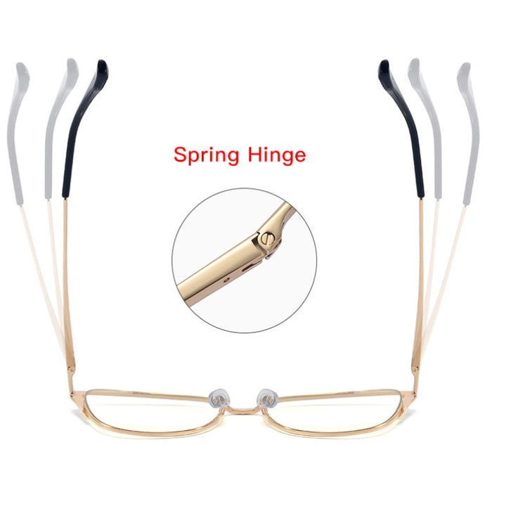 Hotony Women's Full Rim Cat Eye TR 90 Resin Alloy Frame Eyeglasses 95778 Full Rim Hotony