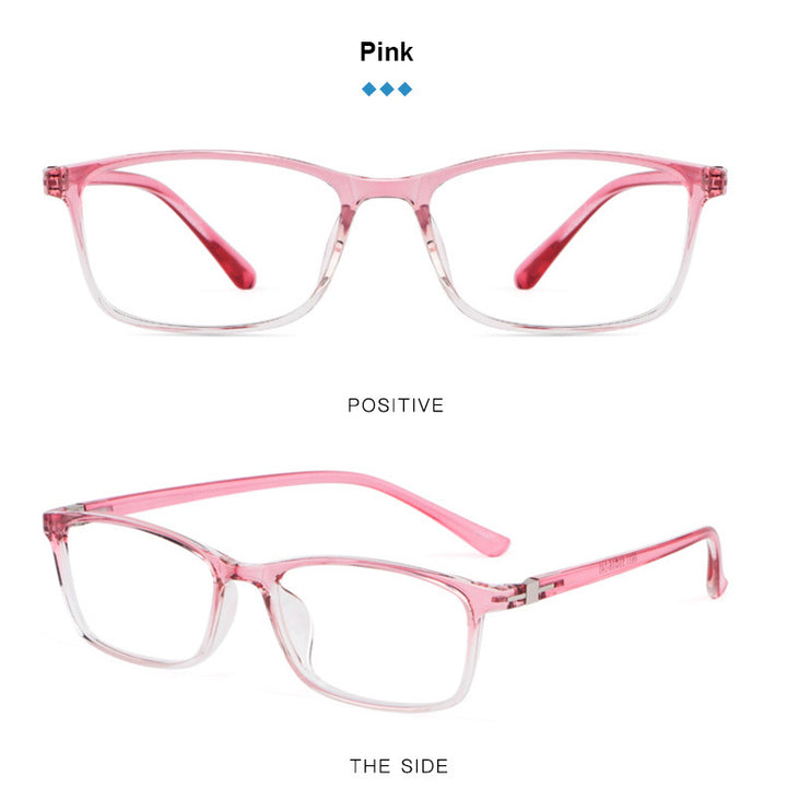 Hotony Women's Full Rim Square Acetate Frame Eyeglasses 6631 Full Rim Hotony