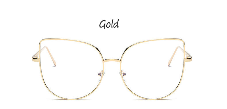 Hotony Women's Full Rim Alloy Cat Eye Frame Eyeglasses 3449 Full Rim Hotony