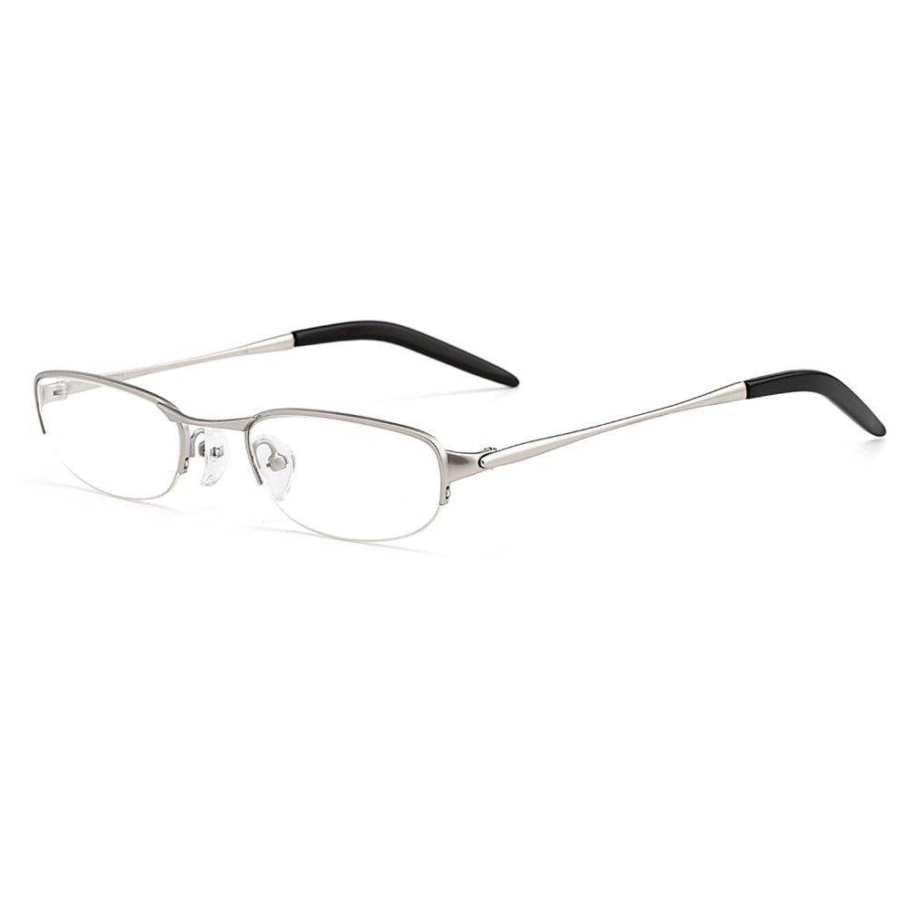Gmei Women's Eyeglasses Rectangle Semi Rim Pure Titanium W2008 Full Rim Gmei Optical Default Title