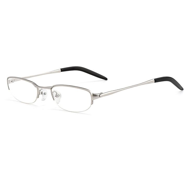 Gmei Women's Eyeglasses Rectangle Semi Rim Pure Titanium W2008 Full Rim Gmei Optical Default Title