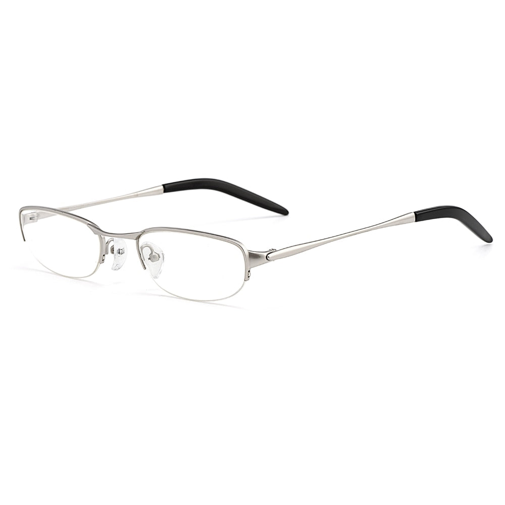 Women's Eyeglasses Rectangle Semi Rim Pure Titanium W2008 Frames Gmei Optical Default Title  