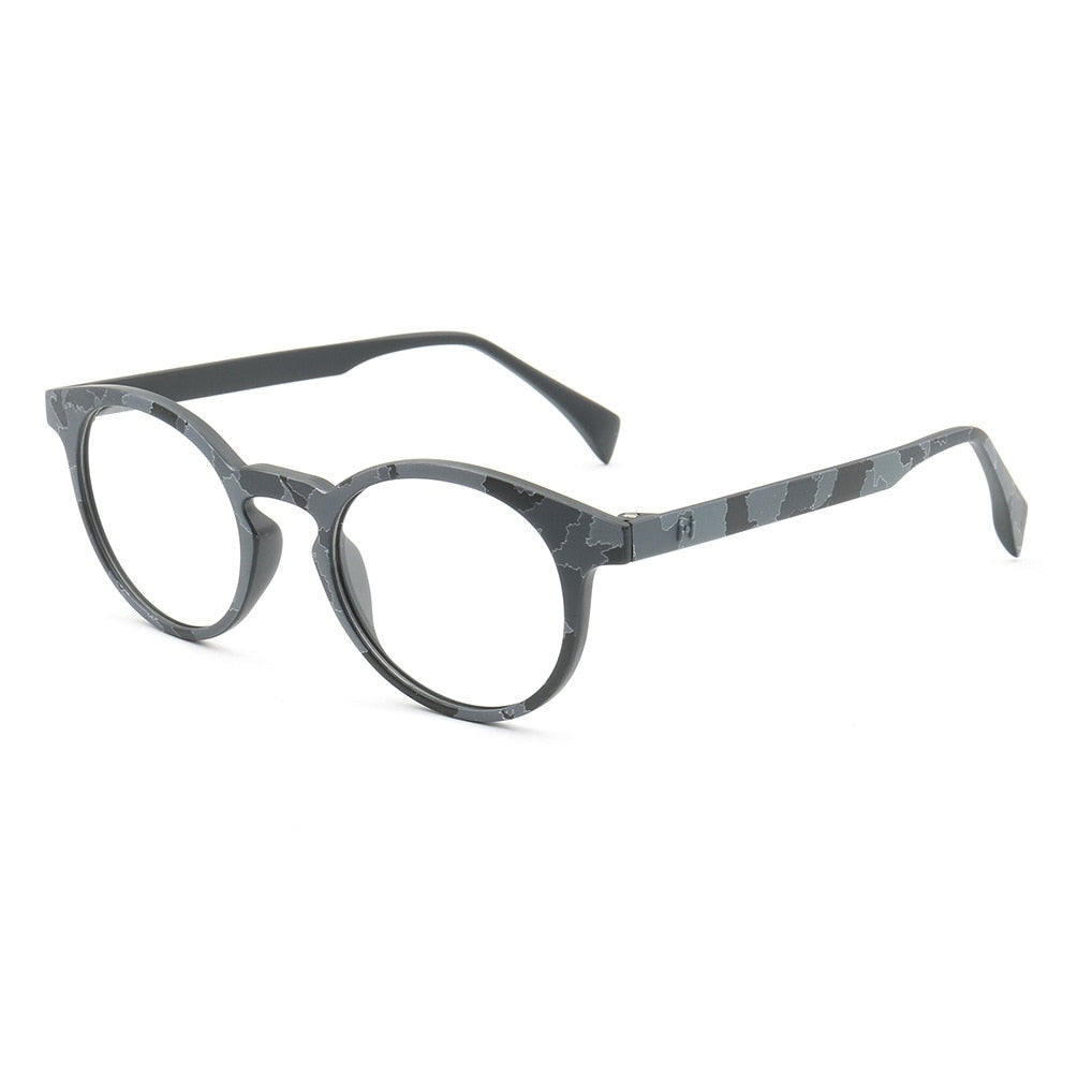 CCspace Unisex Full Rim Round Tr 90 Titanium Frame Eyeglasses 49983 Full Rim CCspace C7