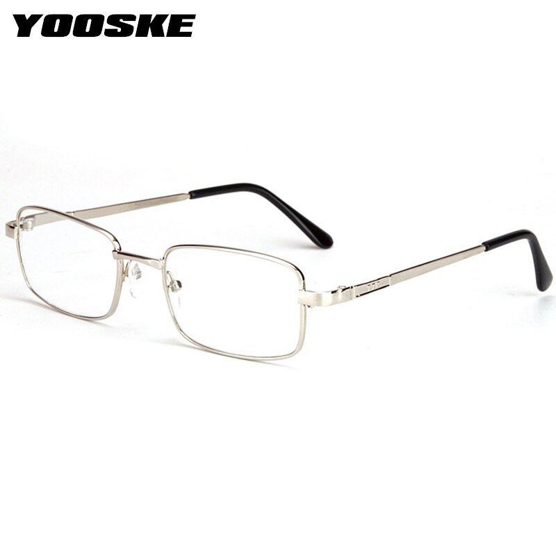 Yooske Unisex Full Rim Square Alloy Reading Glasses 7247 Reading Glasses Yooske