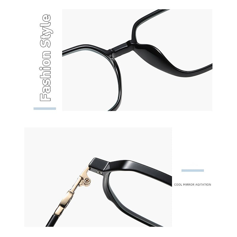 Hotony Women's Full Rim TR 90 Resin Square Frame Eyeglasses Lk304 Full Rim Hotony