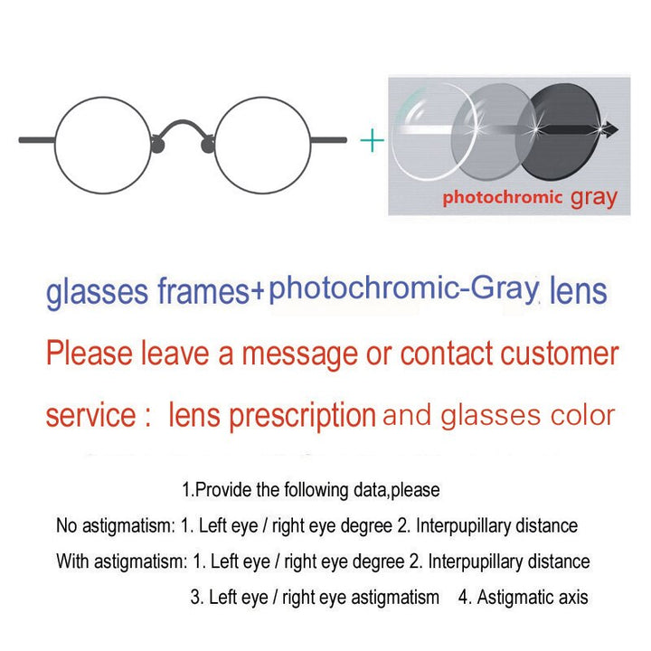 Yujo Unisex Full Rim Oval Round Titanium Eyeglasses Customized Lens Options Full Rim Yujo Graying China
