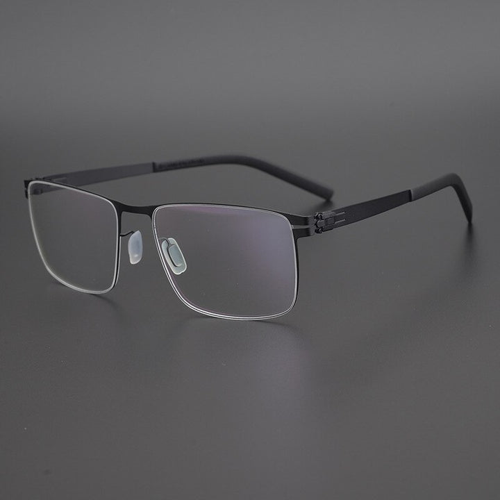 Gatenac Unisex Full Rim Square Titanium Alloy Screwless Frame Eyeglasses Gxyj655 Full Rim Gatenac 4