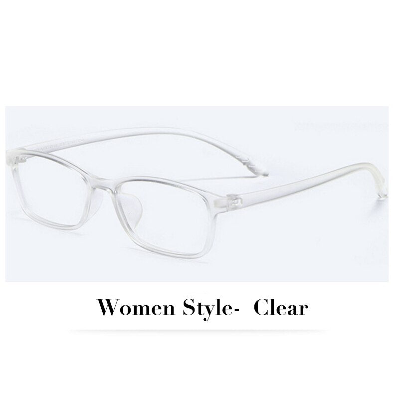 Hotochki Unisex Full Rim TR-90 Resin Frame Eyeglasses X1x2 Full Rim Hotochki WomenStyle-Clear