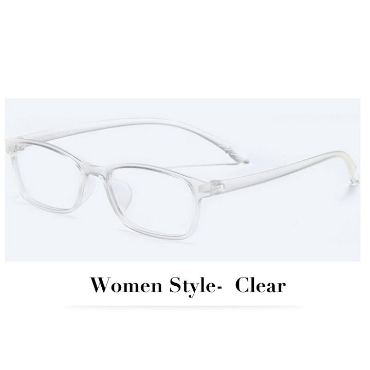 Hotochki Unisex Full Rim TR-90 Resin Frame Eyeglasses X1x2 Full Rim Hotochki WomenStyle-Clear