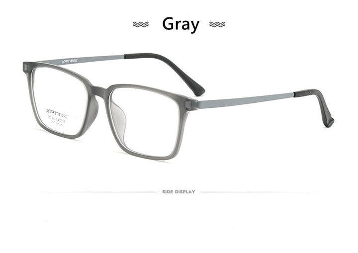 Yimaruili Men's Full Rim Square β Titanium TR 90 Resin Frame Eyeglasses 9822 Full Rim Yimaruili Eyeglasses