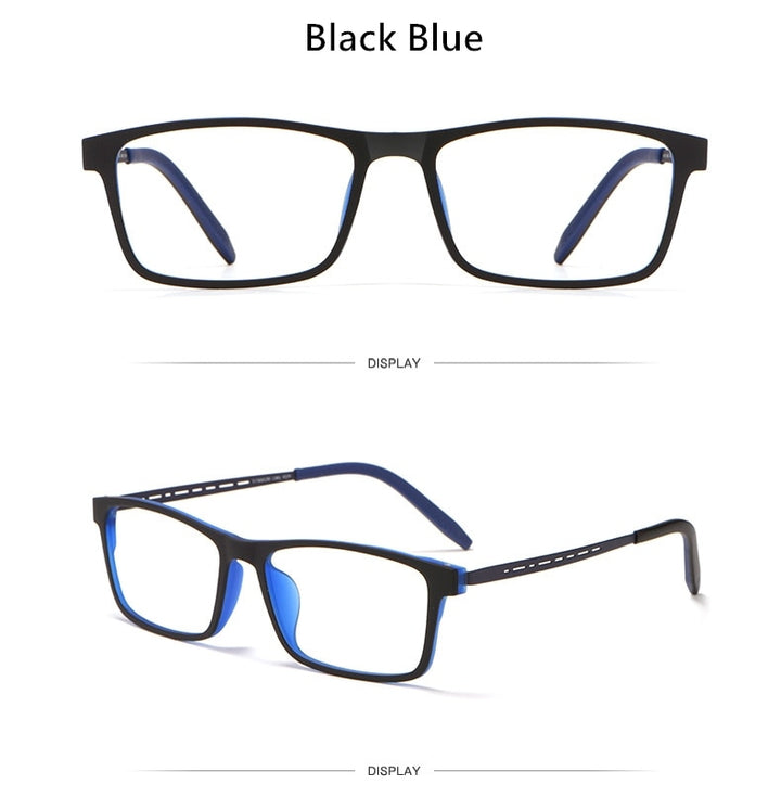 Yimaruili Unisex Full Rim Titanium Square Frame Eyeglasses 8822T Full Rim Yimaruili Eyeglasses