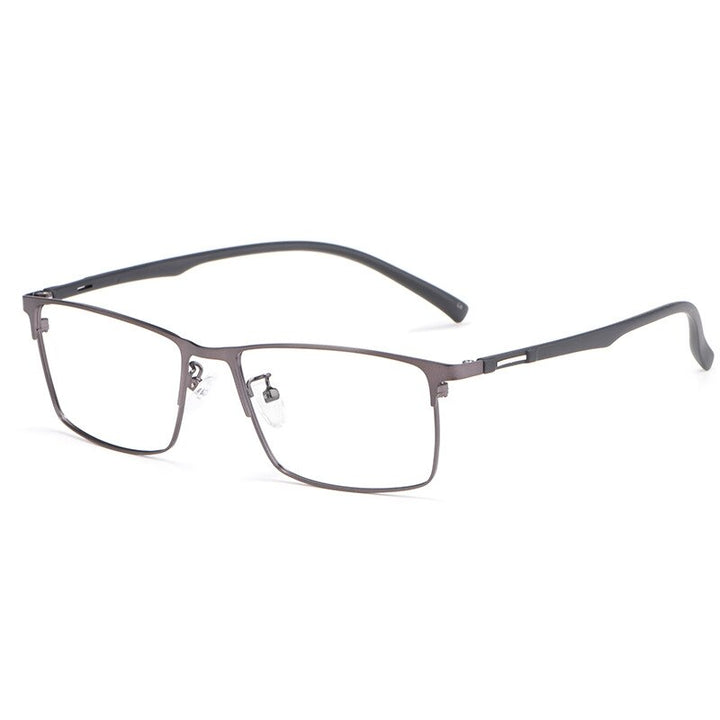 Yimaruili Men's Full Rim Alloy Frame Eyeglasses 89028 Full Rim Yimaruili Eyeglasses Gray