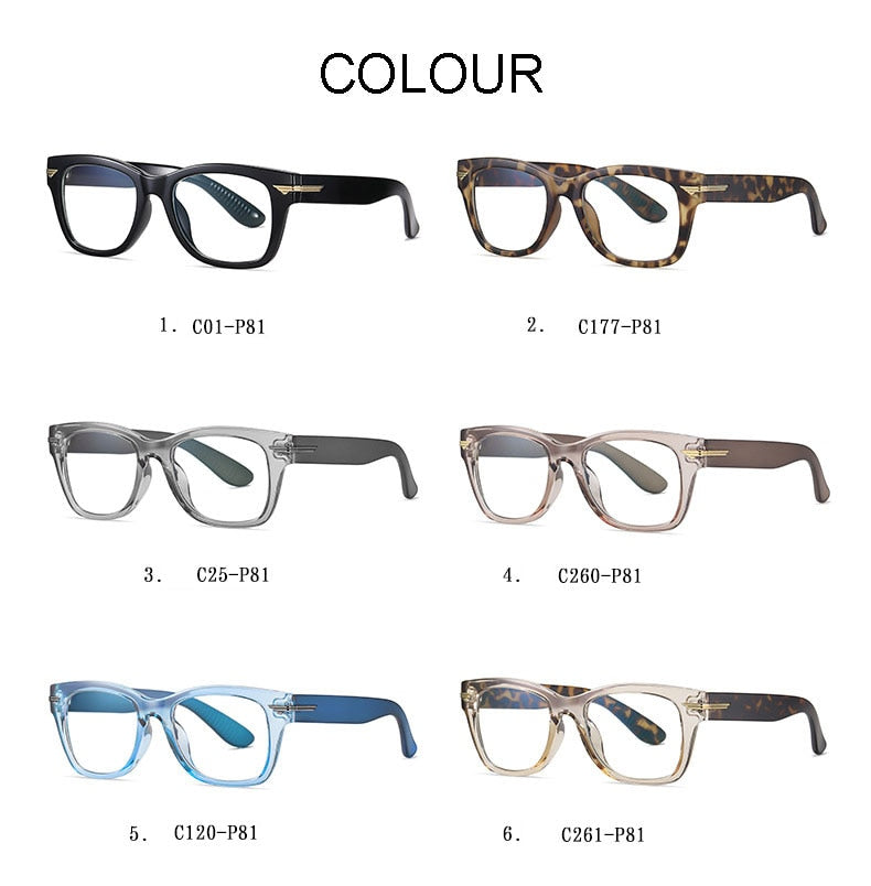 Hotochki Unisex Full Rim Plastic Frame Eyeglasses Tr3393 Full Rim Hotochki