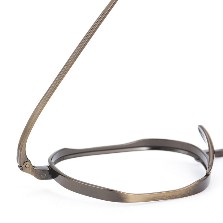 Muzz Unisex Full Rim Square Round Titanium Acetate Frame Eyeglasses 9917 Full Rim Muzz