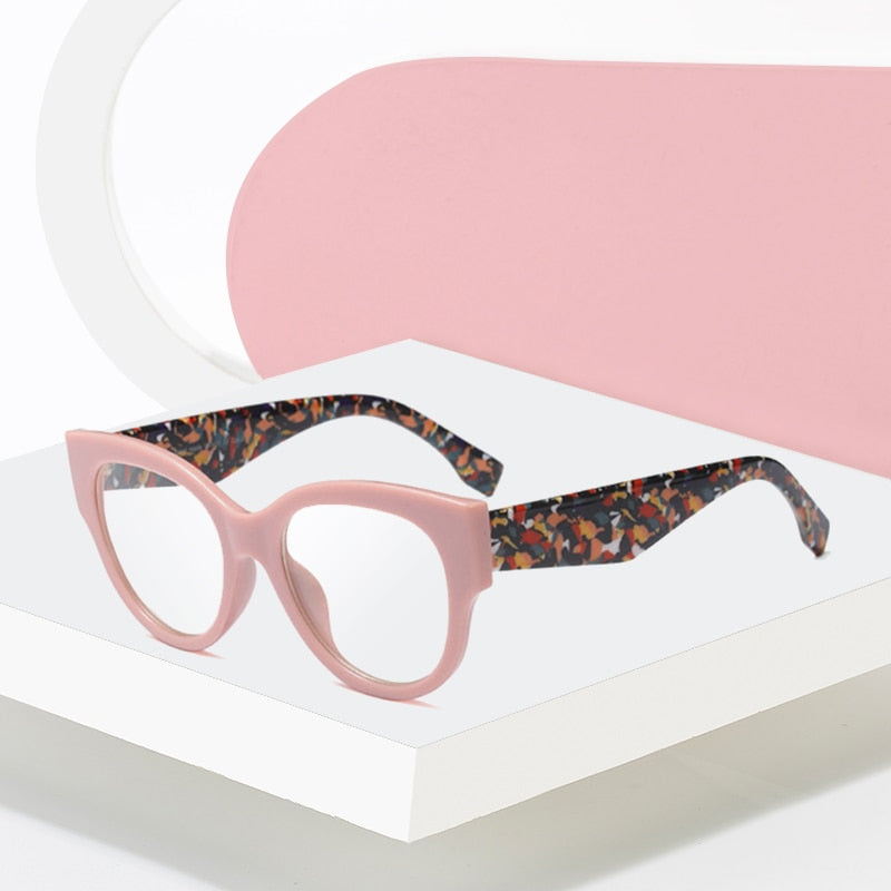 Hotony Women's Full Rim Cat Eye Acetate Frame Eyeglasses 92161 Full Rim Hotony