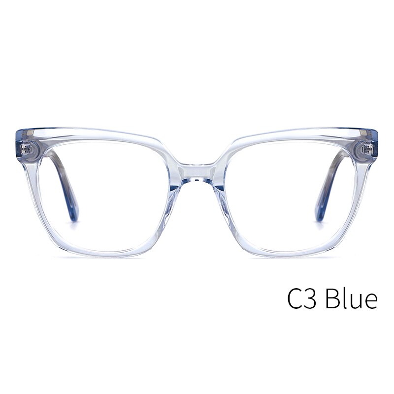 Kansept Women's Full Rim Cat Eye Acetate Alloy Frame Eyeglasses Me1202 Full Rim Kansept ME1202C3