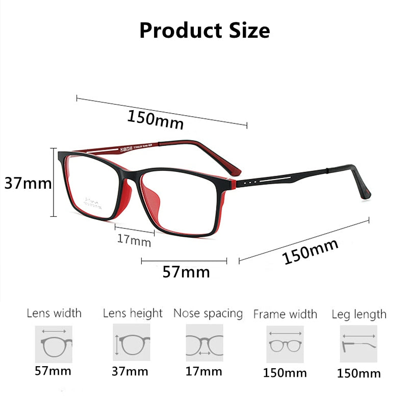 Hdcrafter Men's Full Rim Square Titanium Frame Eyeglasses Y2012 Full Rim Hdcrafter Eyeglasses
