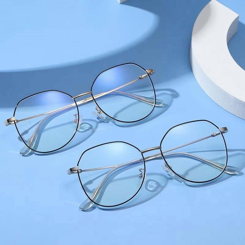 Hotony Unisex Full Rim Alloy Polygonal Frame Eyeglasses Zy9038 Full Rim Hotony