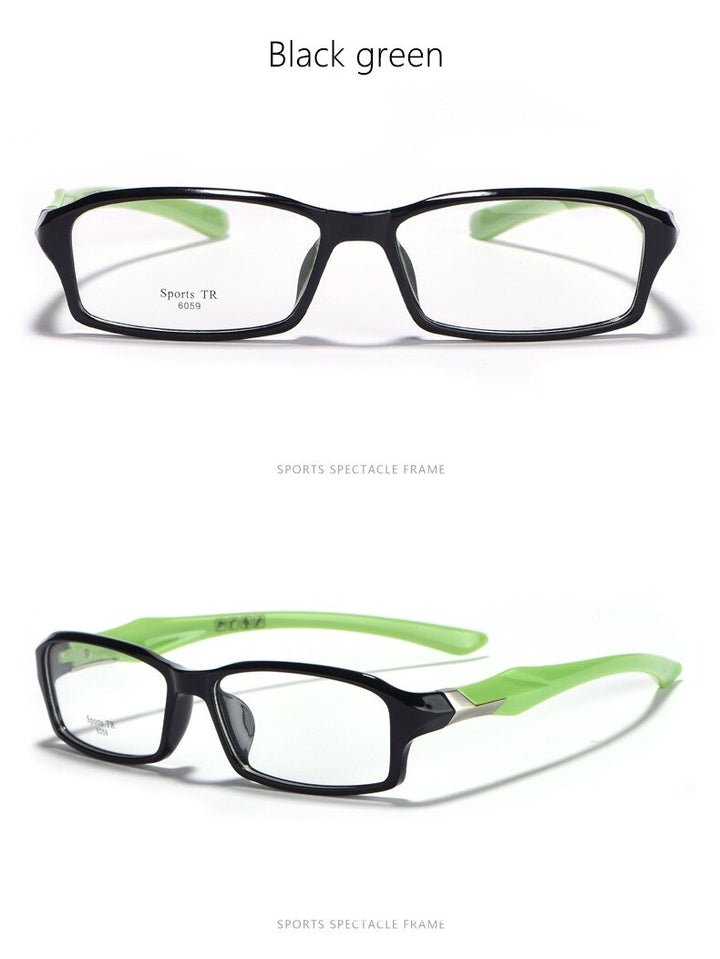 Yimaruili Men's Full Rim TR-90 Resin Sport Frame Eyeglasses 6059 Full Rim Yimaruili Eyeglasses