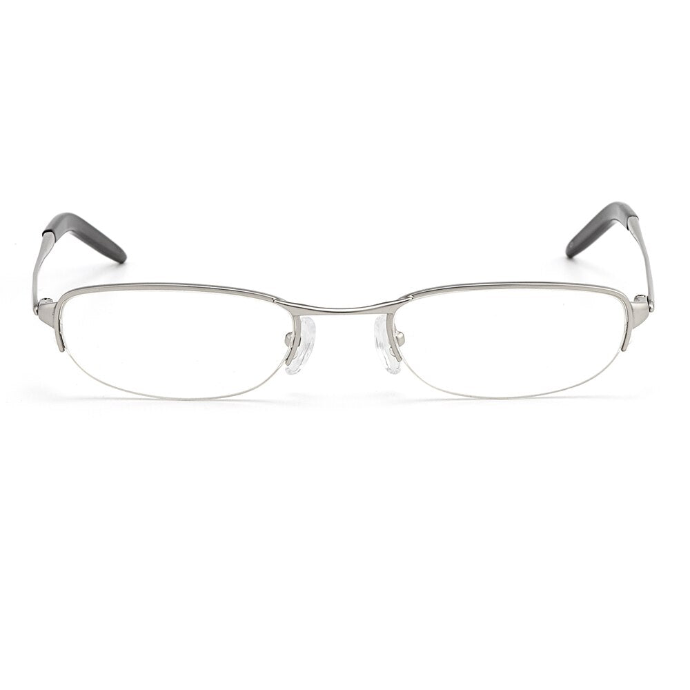 Women's Eyeglasses Rectangle Semi Rim Pure Titanium W2008 Frames Gmei Optical   