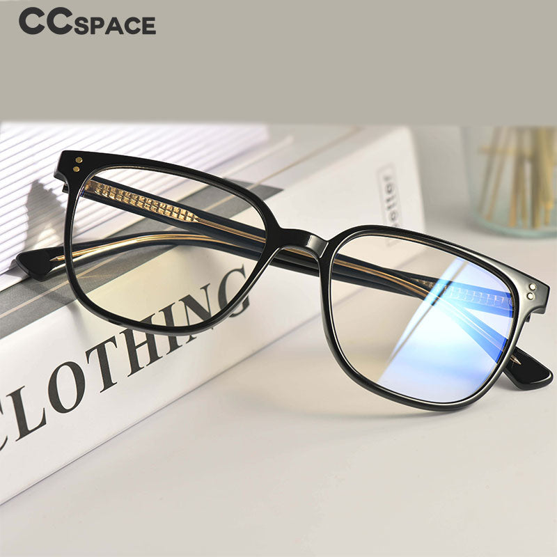 CCspace Unisex Full Rim Square Tr 90 Eyeglasses 53324 Full Rim CCspace