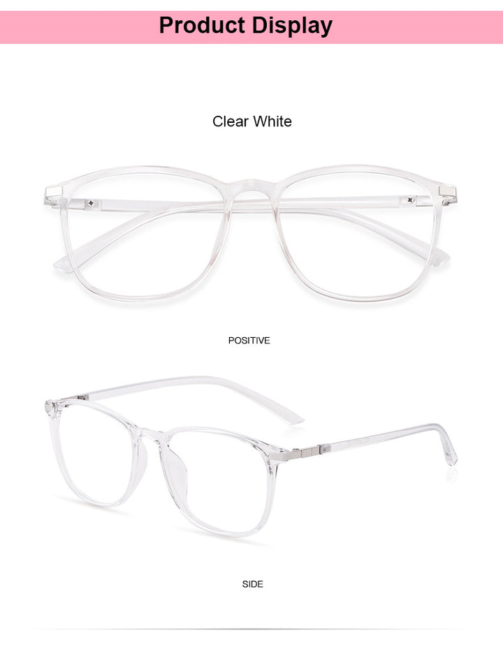 Hotony Women's Full Rim Square Acetate Frame Eyeglasses 6621 Full Rim Hotony