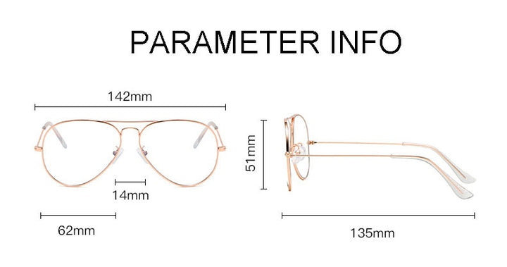 Handoer Unisex Full Rim Round Square Double Bridge Alloy Eyeglasses 2026 Full Rim Handoer