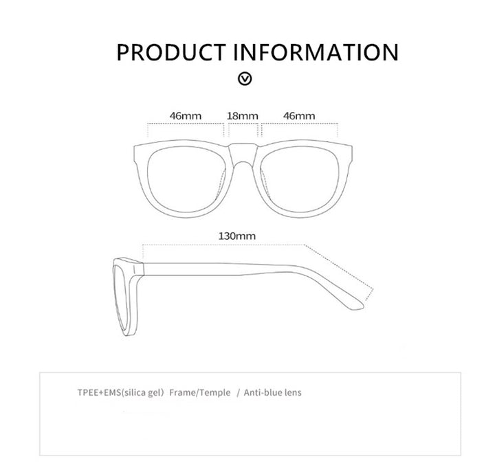 Yimaruili Unisex Children's Full Rim Acetate Frame Eyeglasses HY224 Full Rim Yimaruili Eyeglasses