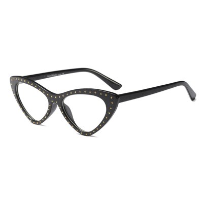Ralferty Women's Full Rim Oval Cat Eye Acetate Eyeglasses F95130 Full Rim Ralferty black