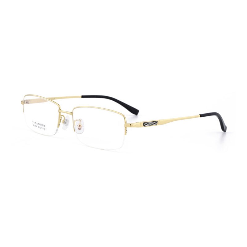 Hotochki Men's Titanium Memory Alloy Eyeglasses Lr7818 Full Rim Hotochki Gold