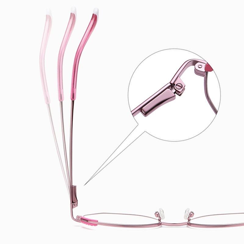 Hotony Women's Full Rim Cat Eye Alloy Frame Eyeglasses 3015 Full Rim Hotony