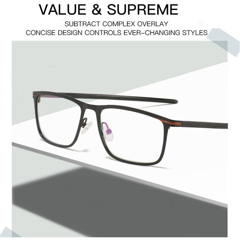 Hotochki Unisex Full Rim Nickel Alloy PC Plastic Resin Frame Eyeglasses 5138 Full Rim Hotochki