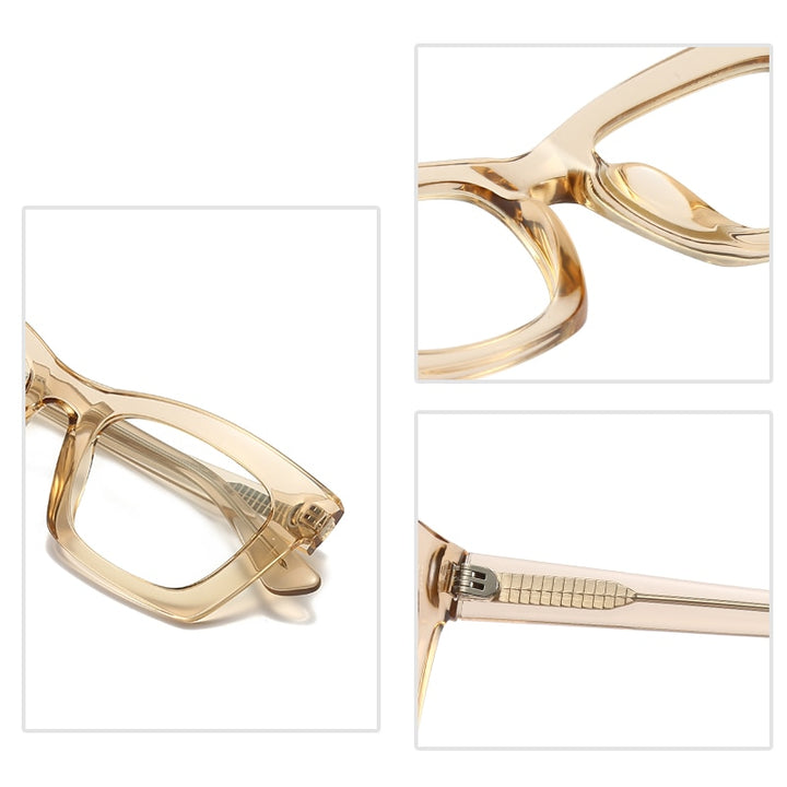 Gmei Women's Full Rim TR 90 Titanium Cat Eye Frame Eyeglasses 2016 Full Rim Gmei Optical