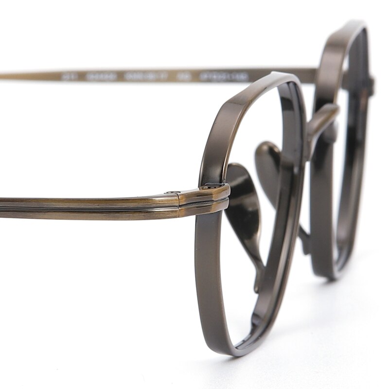 Muzz Unisex Full Rim Square Round Titanium Acetate Frame Eyeglasses 9917 Full Rim Muzz