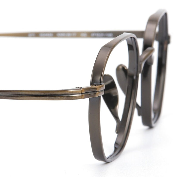 Muzz Unisex Full Rim Square Round Titanium Acetate Frame Eyeglasses 9917 Full Rim Muzz