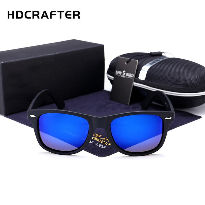 Hdcrafter Unisex Full Rim Square Acetate Frame Polarized Sunglasses 2140 Sunglasses HdCrafter Sunglasses   