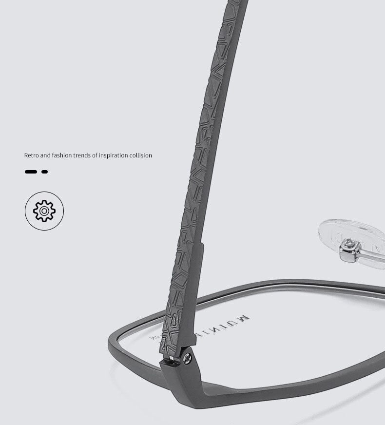 Hotochki Unisex Full Rim Aluminum Magnesium Alloy Frame Eyeglasses 6266 Full Rim Hotochki