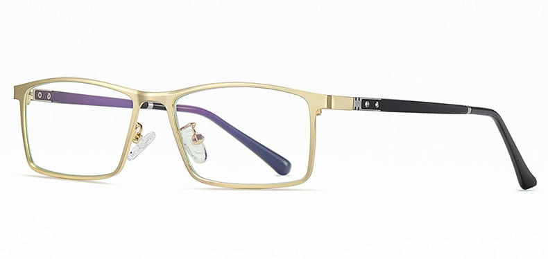 Hotochki Men's Full Rim Alloy Frame Anti Blue Lens Eyeglasses 2316 Full Rim Hotochki