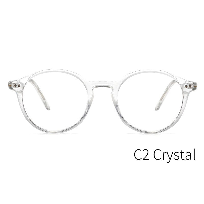 Kansept Unisex Full Rim Round Acetate Titanium Frame Eyeglasses Cp1007 Full Rim Kansept CP1007C2