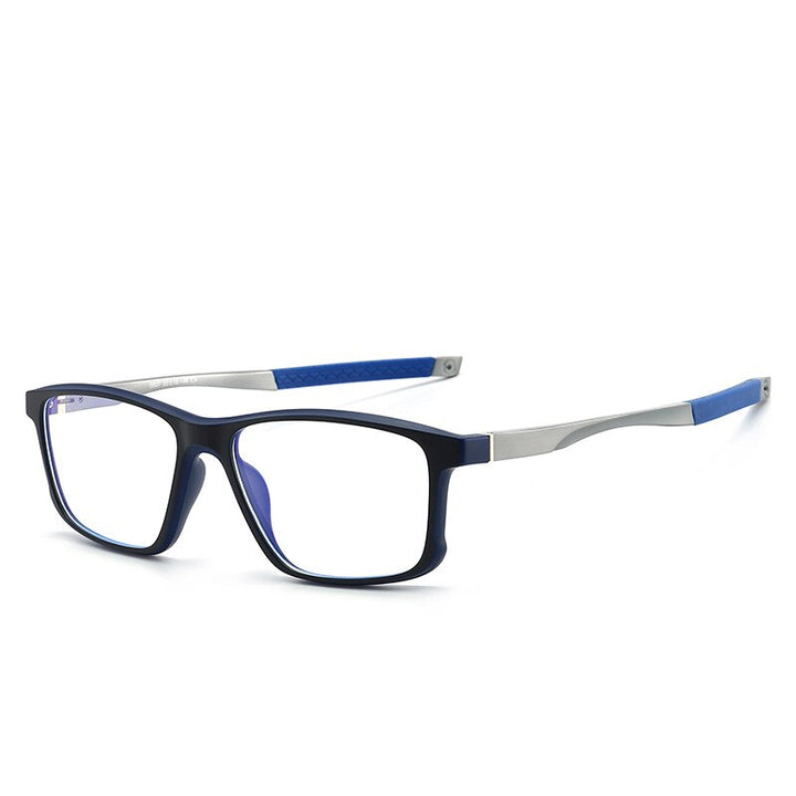 CCspace Unisex Full Rim Square Tr 90 Titanium Sport Eyeglasses 47547 Full Rim CCspace 03